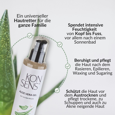 Aloe Vera Gel mit Jojoba Perlen
