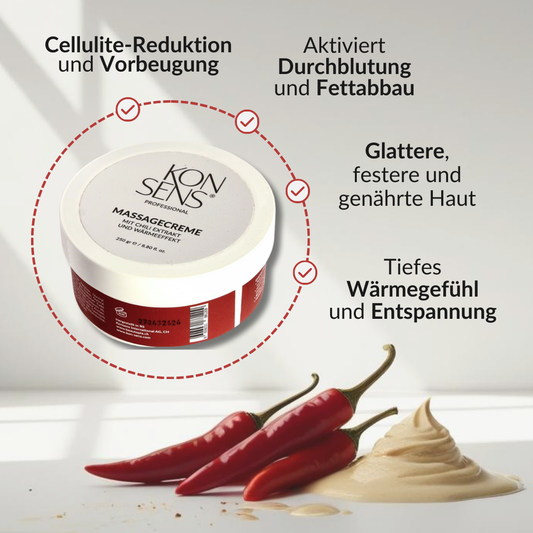Chili Massagecreme Detailansicht – Madero Schweiz